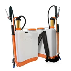 Jacto 4 Gallon Backpack Sprayer With Brass Piston Pump, White
