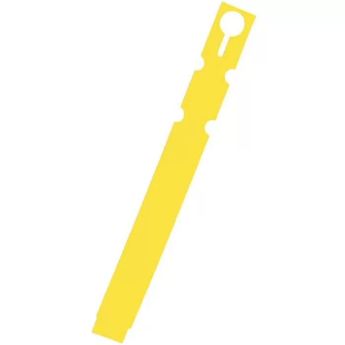 Slip 'N Lock 1-Inch X 7-Inch Thermal Transfer Labels With Loop Lock, Yellow 1 Slip 'N Lock 1-Inch X 7-Inch Thermal Transfer Labels With Loop Lock, Yellow