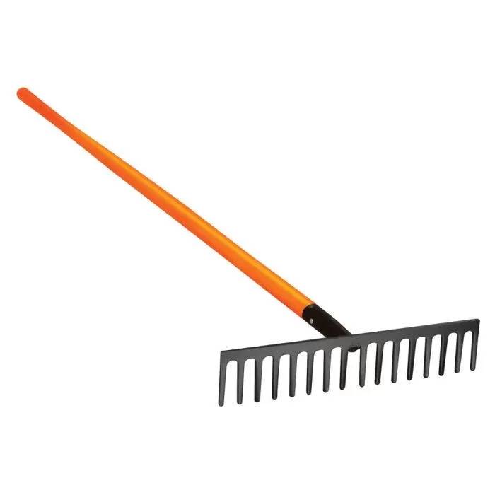 Leonard Straight Rake With Forged Steel Head And Composite Handle 1 Leonard Straight Rake With Forged Steel Head And Composite Handle