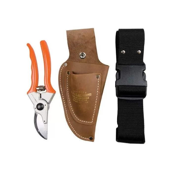 Leonard Pruner & Knife Case Leather 8in With Snap 1 Leonard Pruner & Knife Case Leather 8in With Snap