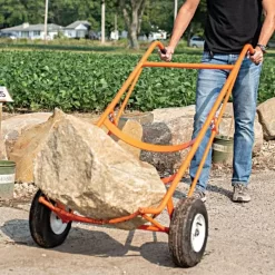 Leonard Ball Carts With Curved Lift, Flat Free Tires -Garden Tools f15cc 11