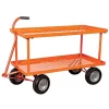 Leonard 2-Foot By 4-Foot Pull-Style Nursery Cart With 18-Inch Shelf