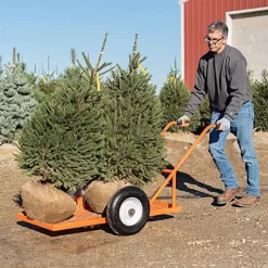 Leonard Flatbed 2-Wheel Nursery Cart, 2ft X 4ft Low Deck, 850 Lb Capacity -Garden Tools f2448lw 7 1