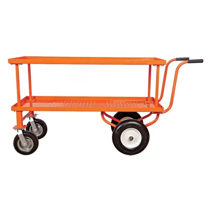 Leonard 2-Foot By 5-Foot Push-Style Nursery Cart With 18-Inch Shelf 2 Leonard 2-Foot By 5-Foot Push-Style Nursery Cart With 18-Inch Shelf - Image 2