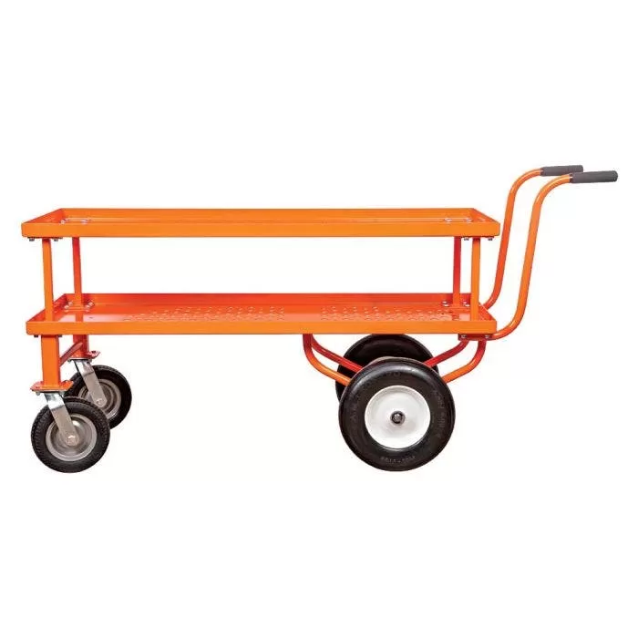 Leonard 2-Foot By 5-Foot Push-Style Nursery Cart With 12-Inch Shelf 2 Leonard 2-Foot By 5-Foot Push-Style Nursery Cart With 12-Inch Shelf - Image 2