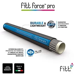 FITT Force™ Pro Commercial-Grade Lay Flat Hose, 3/4-Inch Diameter, 100-Foot Length 11 FITT Force™ Pro Commercial-Grade Lay Flat Hose, 3/4-Inch Diameter, 100-Foot Length -Garden Tools ffp53400 4