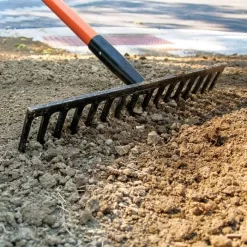 Leonard Forged Straight Rake With Tuff-Strong Handle -Garden Tools fs16 2 1