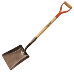 Leonard Forged Square Point Shovel With D-Grip Handle