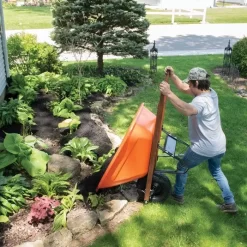 Leonard 8-Cubic-Foot Capacity Poly Tray Wheelbarrows With Flat-Free Tire -Garden Tools fwb08 6