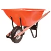Leonard 8-Cubic-Foot Capacity Poly Tray Wheelbarrows With Narrow, Diamond Tread Tire