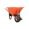 Leonard 6-Cubic-Foot Capacity Poly Tray Wheelbarrow With Flat-Free Tire