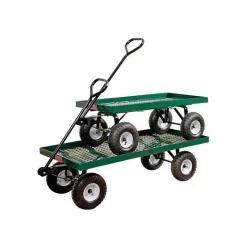 Metal Deck Wagon 24 In X 48 In -Garden Tools gc2448 3