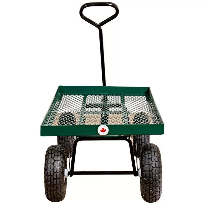 Metal Deck Wagon, Flat Free Tires, 20 In X 38 In 2 Metal Deck Wagon, Flat Free Tires, 20 In X 38 In - Image 2