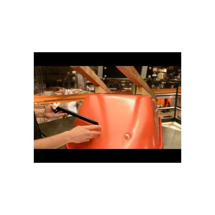 Leonard 6-Cubic-Foot Capacity Steel Tray Wheelbarrow With Pneumatic Tire 7 Leonard 6-Cubic-Foot Capacity Steel Tray Wheelbarrow With Pneumatic Tire - Image 7