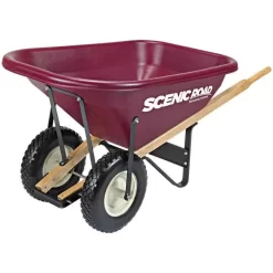 Scenic Road M8 Wheelbarrow With Flat Free Tires