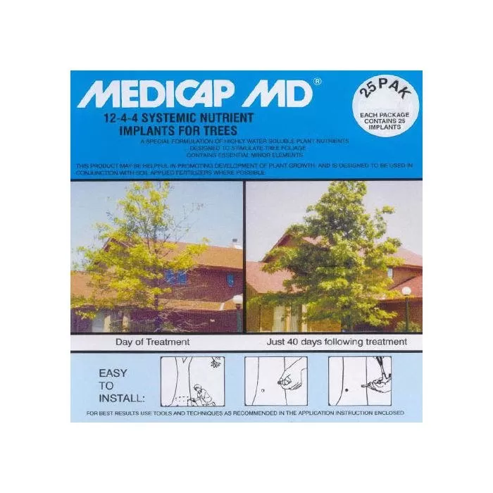 Medicap; MD Nutrient Implant Capsules 3/8in Diam Plus 12-4-4 25 Per Package 1 Medicap; MD Nutrient Implant Capsules 3/8in Diam Plus 12-4-4 25 Per Package
