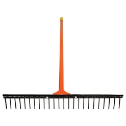 Leonard All-Steel Straight Rake With 24-Inch Head