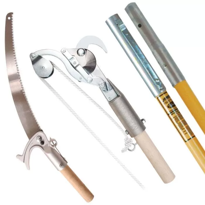 Marvin Pole Pruner & Saw Combination With Two 6ft Sectional Fiberglass Poles 1 Marvin Pole Pruner & Saw Combination With Two 6ft Sectional Fiberglass Poles
