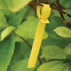 Slip 'N Lock Loop Lock Vinyl Labels 5/8in X 7in 1000/Roll Yellow -Garden Tools sl758 4y 2