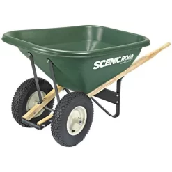 Scenic Lane 8 Cubic Foot Wheelbarrow Double Tire