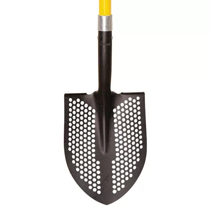 Toolite Round Point Shovel Perforated Blade With Fiberglass D Grip Handle 2 Toolite Round Point Shovel Perforated Blade With Fiberglass D Grip Handle - Image 2