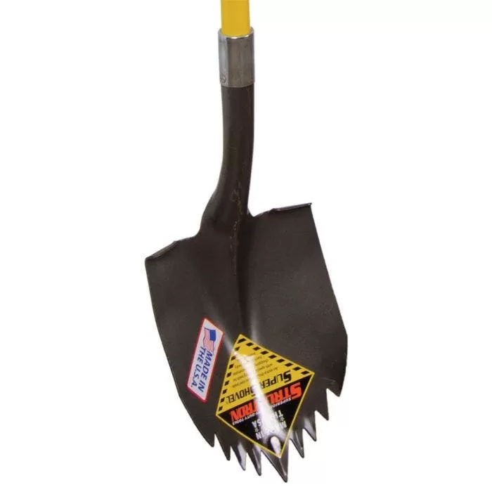 Seymour Sawtoothed Shovel 48in Fiberglass Handle 2 Seymour Sawtoothed Shovel 48in Fiberglass Handle - Image 2