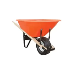 Leonard 8 Cubic Foot Capacity Poly Tray Wheelbarrows