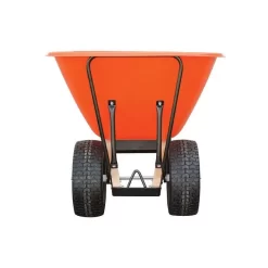 Leonard 2 Wheeled 10 Cubic Foot Capacity Poly Tray Wheelbarrows -Garden Tools vp wb10 2