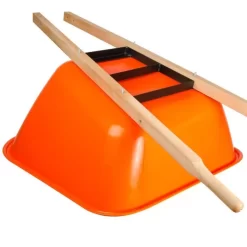 Leonard 2 Wheeled 10 Cubic Foot Capacity Poly Tray Wheelbarrows -Garden Tools vp wb10 5