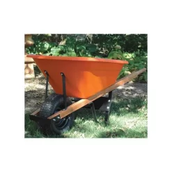 Leonard 6 Cubic Foot Capacity Poly Tray Wheelbarrows -Garden Tools vp wb 4