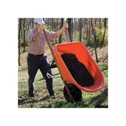 Leonard 6 Cubic Foot Capacity Poly Tray Wheelbarrows -Garden Tools vp wb 5