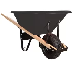 Leonard 6 Cubic Foot Capacity Poly Tray Wheelbarrows -Garden Tools vp wb 9