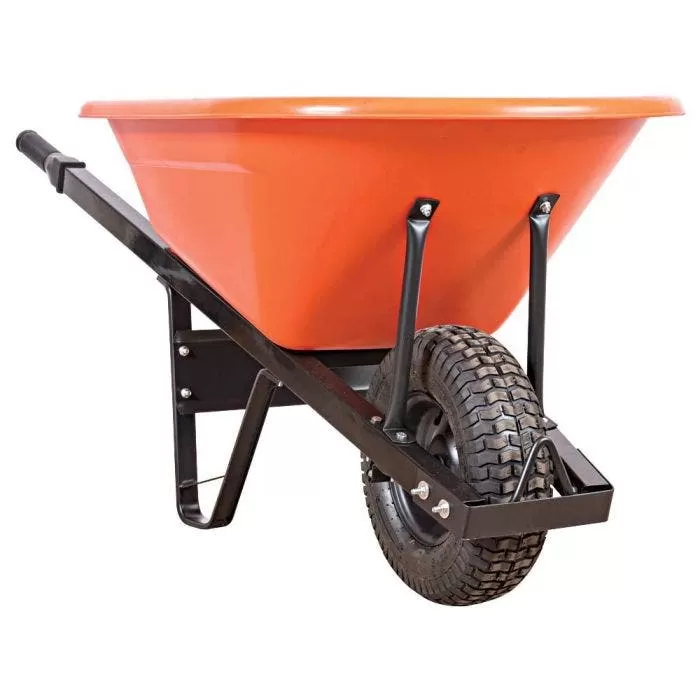 Leonard 6 Cubic Foot Poly Tray Wheelbarrows With Steel Handles 1 Leonard 6 Cubic Foot Poly Tray Wheelbarrows With Steel Handles