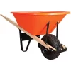 Leonard 6-Cubic-Foot Capacity Poly Tray Wheelbarrow With Pneumatic Tire
